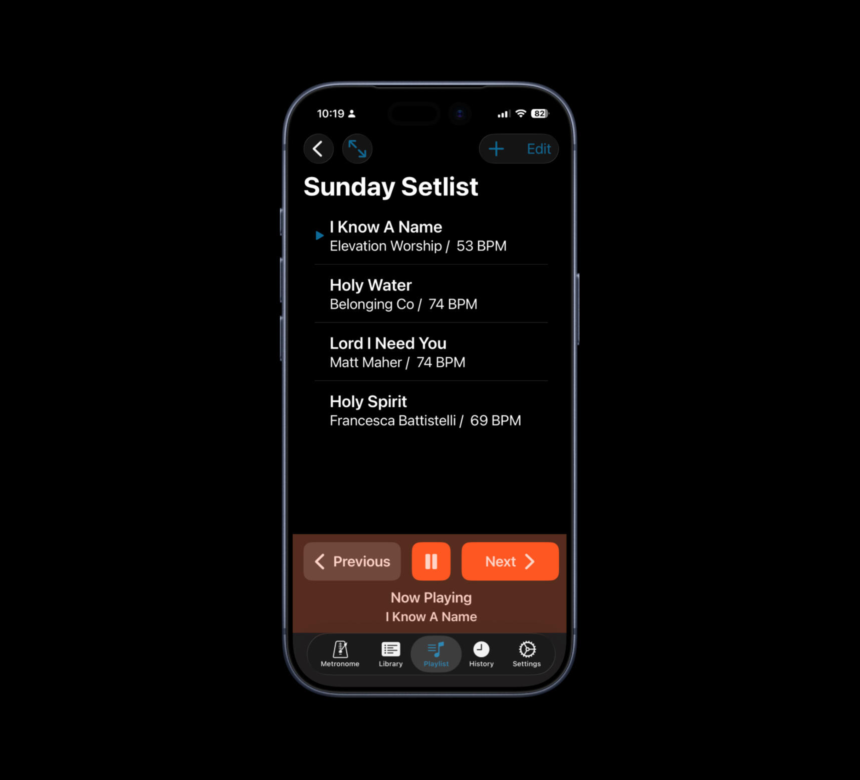 A Playlist for a Sunday service